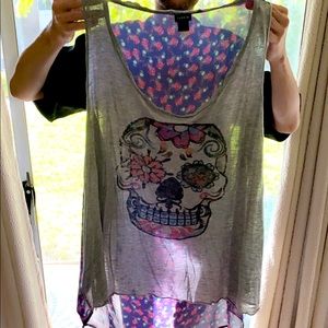 Torrid skull mullet shirt